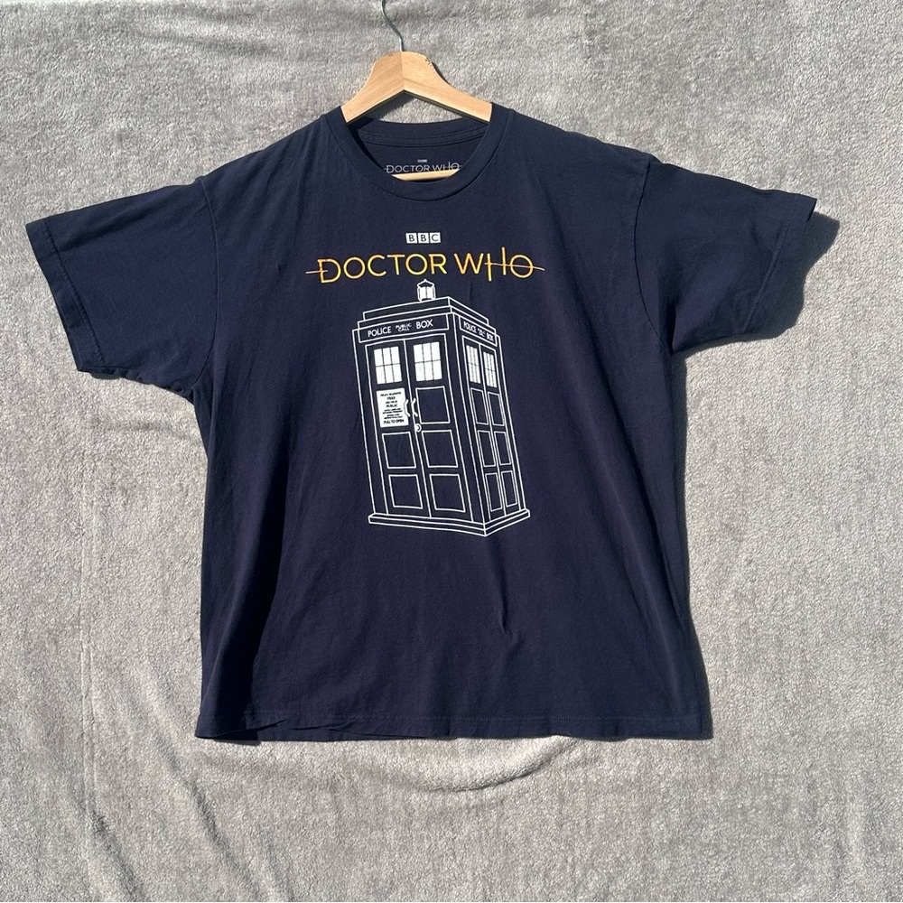 Doctor Who BBC Official Merchandise  Navy Dark Blue T Shirt Sz XL